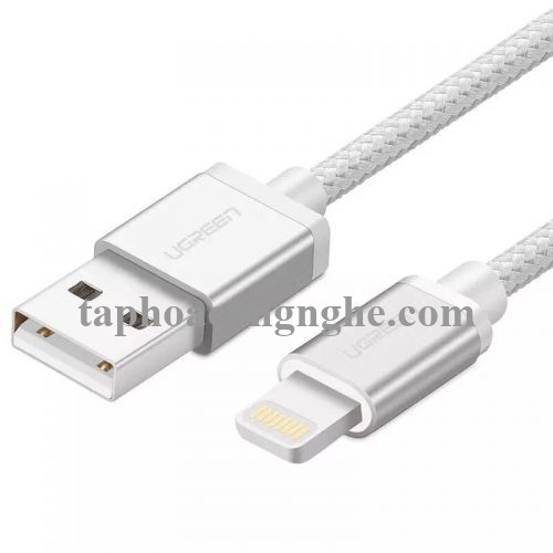 Ugreen 40693 0.5M màu Trắng Cáp Lightning sạc + truyền dữ liệu cho iPhone US199 30040693